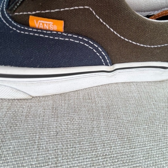 Vans Blue and Purple Canvas Sneakers with Vulcanized Sole - Picture 6 of 12